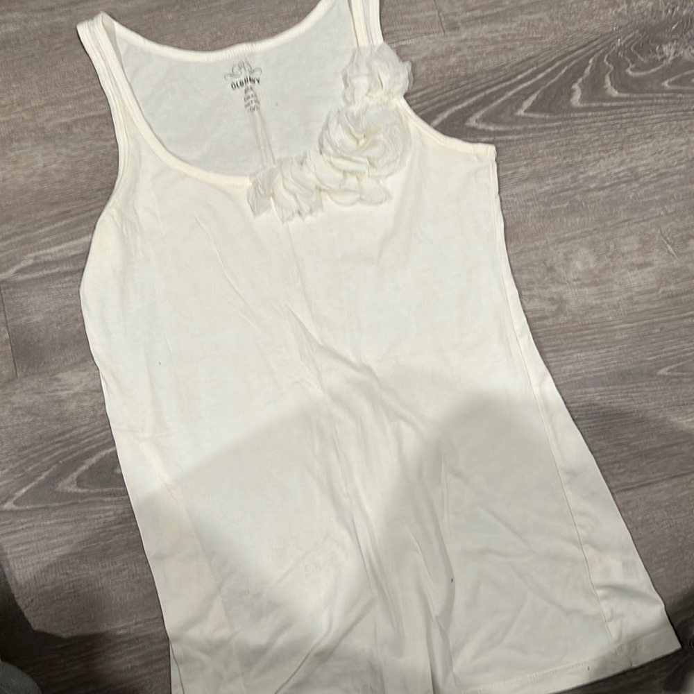 Old Navy size small tank top with flower embellishment